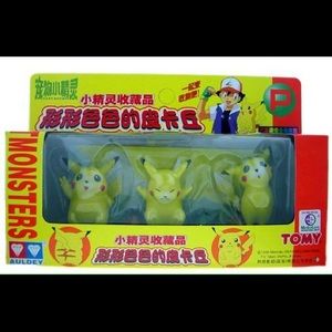 NWT Pokemon: Rare 🔥 1998–1999 TOMY Pikachu – Pokémon Pocket Monsters – Nintendo